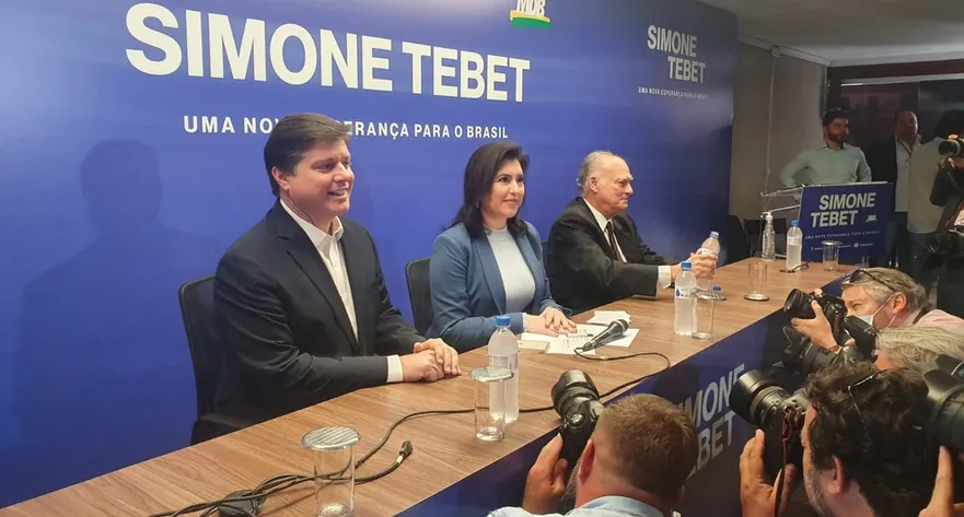 Simone Tebet em conferência